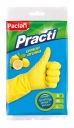 Paclan Opätovne použiteľné rukavice, veľkosť M, gumené, 2 ks.