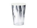 HRNČEKY metalické SILVER trblietavé 220ml párty recepcia 6 kusov