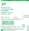 L&R - Gázový obklad 7,5x7,5cm 3ks 17n12w sterilný
