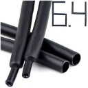 1M ZMRŠŤOVACIA TUBA S LEPIKOM HRUBÉ ČIERNA 6mm 6,4/2,2 mm