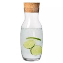 Karafa na vodu/šťavu s prírodným korkom, 1000 ml