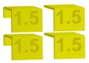 Dištančné podložky na nastavenie čiel 1,5 mm, 4 kusy