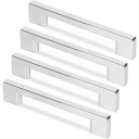 4x ÚCHYTKA NA NÁBYTOK ÚCHYTKA NA NÁBYTOK, ZÁSUVKY KUCHYNE, CHROM. 96mm