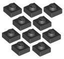 LEGO Plate 1x1 čierna/čierna (3024/302426) x10