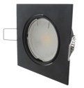 Objímka halogénovej žiarovky MATNÁ ČIERNA + LED 5W