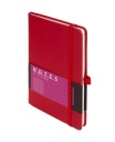 MEMOFIX B6 mriežka NOTEBOOKU ČERVENÁ