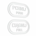 Samolepky Push Pull Push Pull 7x12