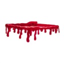 Halloweensky choker náhrdelník, imitácia krvi