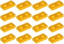 LEGO PLATE 3023 1x2 svetlo oranžová (6g) 16 ks.