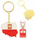 POĽSKO PATRIOTIC KEYRING MAPA POĽSKA PRÍvesok