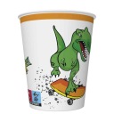 Crazy DINOSAUR papierové poháre 250 ml 8 ks.