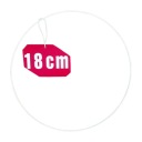 Prsteň lapač snov BIELY 18 cm