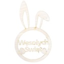 Obruč Macrame Mini Bunny Veľkonočný zajačik s motívom veselých Vianoc