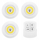 3x COB LAMPA BEZDRÔTOVÁ BATÉRIOVÁ LAMPA NA DIAĽKOVÉ OVLÁDANIE