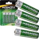 AA BATÉRIE 4 KUSY MEGACELL HEAVY R6 1,5V HRUBÉ TYČKY SILNÁ BATÉRIA