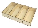 DEKOROVÁ KRABIČKA so 4 priehradkami 31,8x21,2x5,5cm PE36