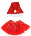 OUTFIT SANTA SANTA, SUKŇA TUTU, ČIAPKA SANTA