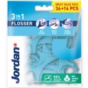 JORDAN Flosser 3v1 Špáradlá s dentálnou niťou medzi zuby 50 ks.