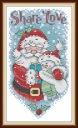Súprava krížikového vyšívania Santa Claus 11CT 18x27cm plátno