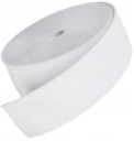 PLETENÁ GUMA, PLOCHÁ, ODEVNÁ KRAJČÍRKA, 8cm, BIELA ​​- 80mm