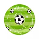 Papierové taniere Futbalové narodeniny futbalové narodeniny 18cm 6 kusov