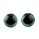 GLITTER GREEN MASCOT EYES 20mm