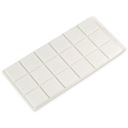 Biela plstená podložka 3,5x3,5