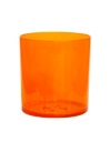 PC nádoba na pohár na nalievanie sviečok 280 ml oranžová transparentná - 1 ks.