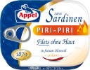 Filety zo sardiniek v pikantnom olivovom oleji 105g Appel