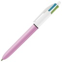 Výsuvné guľôčkové pero, 4 farby, 0,4 mm BIC náplne