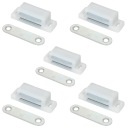5x MAGNET ZÁPADKY NÁBYTKU DO ZÁMKU NÁBYTKOVÉHO NÁBYTKU SILNÁ BIELA