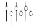 Bio slamky Happy Halloween Ghost 6 ks