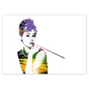 Samolepky A5 LEVEL Audrey Hepburn Cigarillo