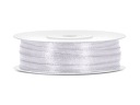 Biela saténová stuha Communion Wedding Krst 3mm 50m 1 rolka