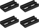 LEGO grilovací tanier 1x2 čierny 2412b 241226 - 4ks