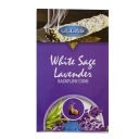 Indické kónické vonné tyčinky ULLAS WHITE SAGE LAVENDER backflow 10 ks