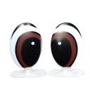 EYES BROWN ELIPSE MESH 48x33mm - SCOGS