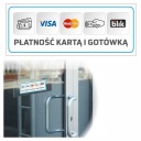 PLATBA KARTOU A HOTOVOSŤ PLATBA TAXI PREDAJŇA POKLADNA 14 cm x 5,5 cm