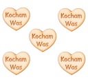 SRDCE s gravírovaním I LOVE YOU 3cm pre anjelské srdiečka, preglejka, 5 kusov