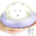 BEZDRÔTOVÁ mäkká silikónová LED nočná lampa pre DETI BEAR BEAR BEAR BEAR