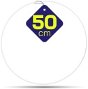 BIELA ​​kovová obruč - drôtený kruh Ø 50 cm.