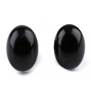 5x Bezpečná OČIA SVORKA na hračky NOS 11x15 mm ČIERNA