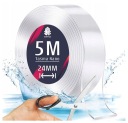 Obojstranná NANO montážna páska, opakovane použiteľná, vodeodolná, silná, 5M
