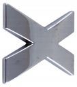A5D09 PÍSMENO ČÍSLO ČÍSLA CHROME X x ZNAK PÍSMENO