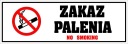 PVC tabuľka NEFAJČIŤ - 11,5x29 cm