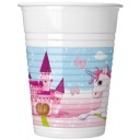 Plastové poháre (WM) Unicorn, 200 ml, 8 ks (štítok SUP)