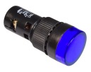 Signálne svetlo 16mm LED 24V modré