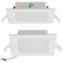 LED stropné svietidlo, zápustné, zápustné, 6W, 660lm, 4000K, biele