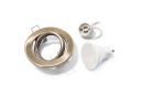 SET POHYBLIVÉ HALOGÉNOVÉ SVETLO MOSADZ + LED ŽIAROVKA 7W + GU10 3000K