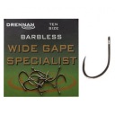 Drennan Wide Gape Specialist Háčiky na oči bez Barbless č. 10
